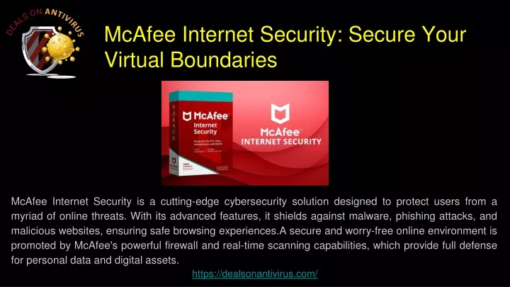 mcafee internet security secure your virtual b oundaries