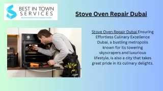 Stove Oven Repair Dubai