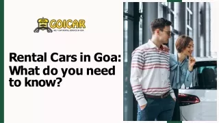 Rental Cars in Goa What do you need to know