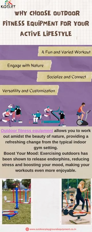 Why Choose Outdoor Fitness Equipment for Your Active Lifestyle