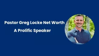 Pastor Greg Locke Net Worth - A Prolific Speaker