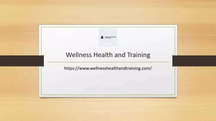 wellness health and training