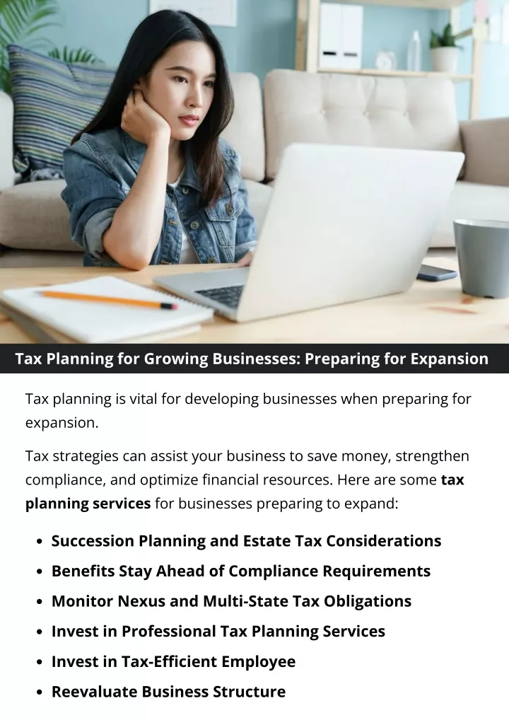 tax planning for growing businesses preparing