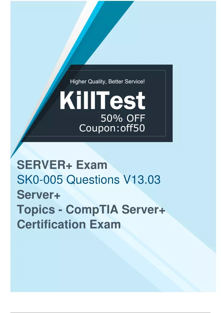 server exam sk0 005 questions v13 03 server