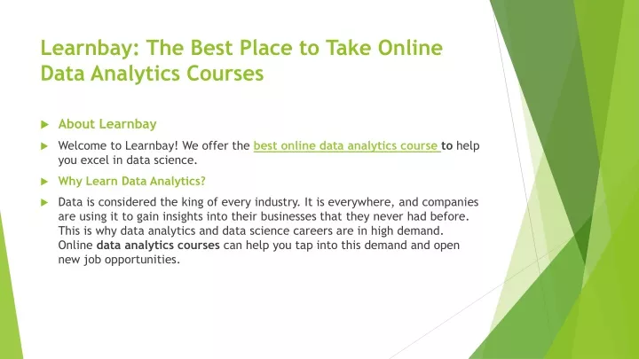 learnbay the best place to take online data analytics courses