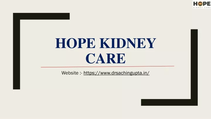 hope kidney care