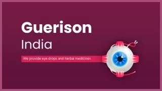 Guerifresh Eye Drops for Dry Eyes - Guerison India