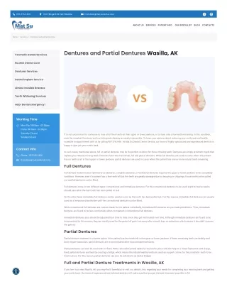 Dentures and Partial Dentures Wasilla, AK