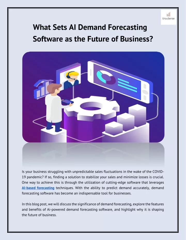 what sets ai demand forecasting software