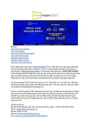 Giới thiệu Power English