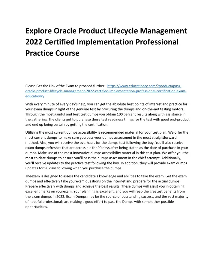 explore oracle product lifecycle management 2022