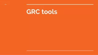 GRC tools
