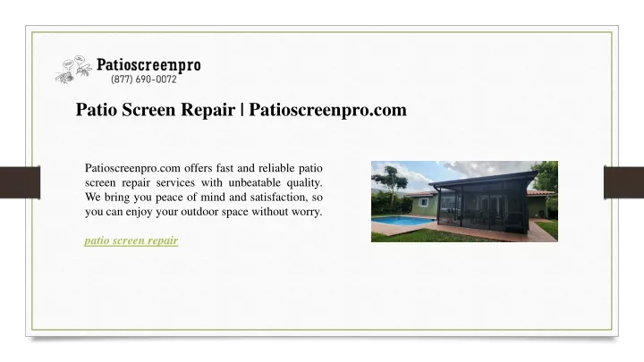 patio screen repair patioscreenpro com
