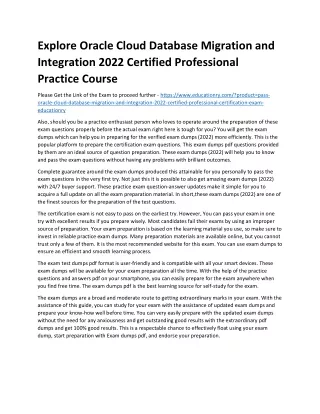 explore oracle cloud database migration