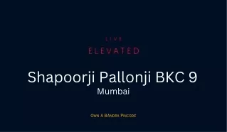 shapoorji pallonji bkc 9 mumbai