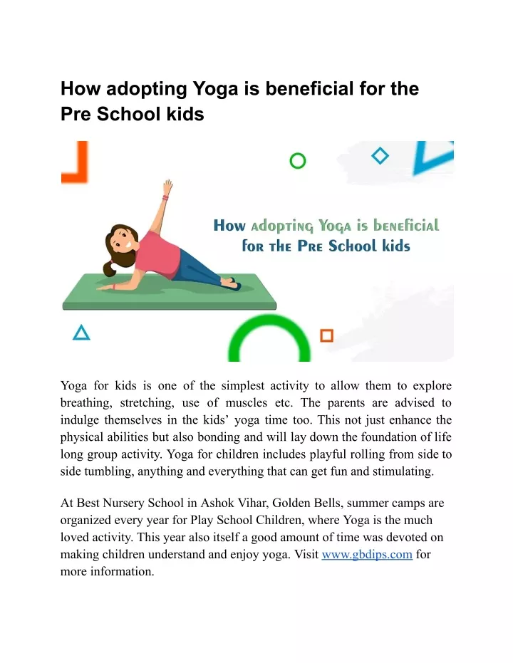 how adopting yoga is beneficial