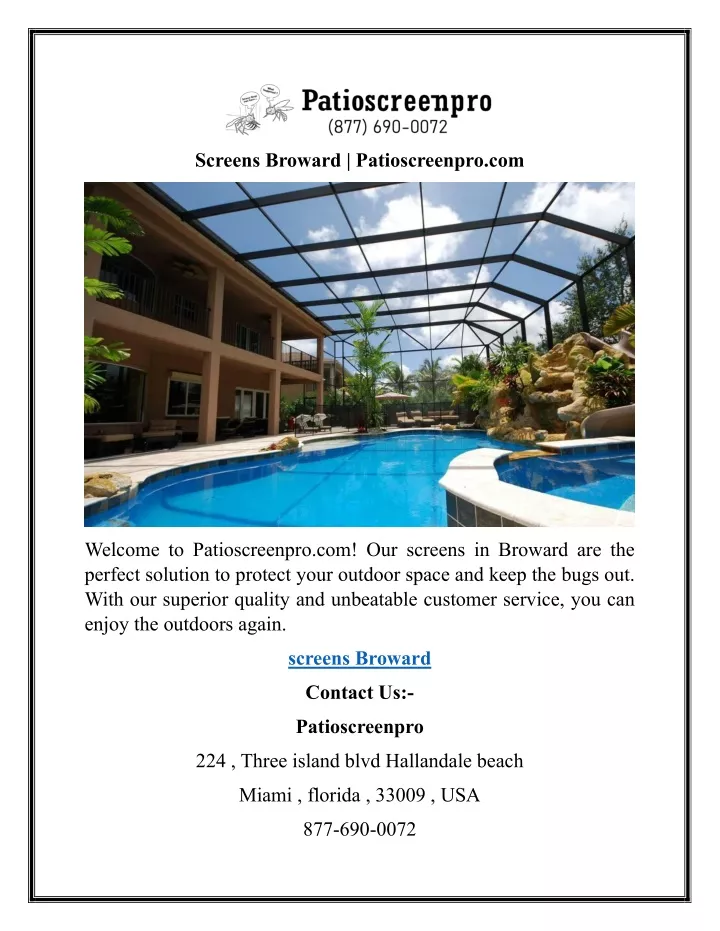 screens broward patioscreenpro com