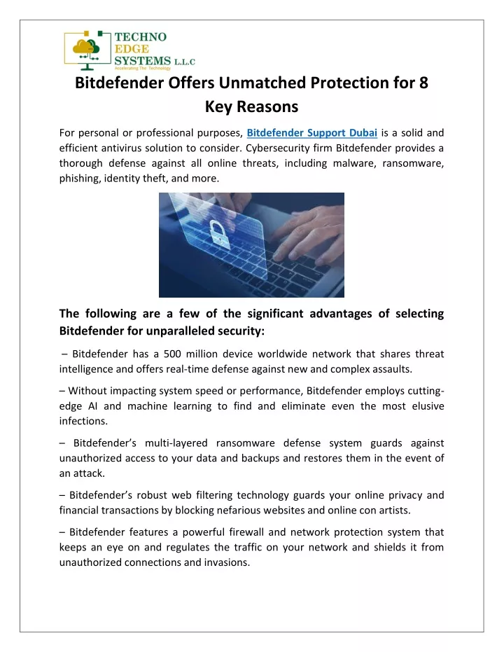 bitdefender offers unmatched protection