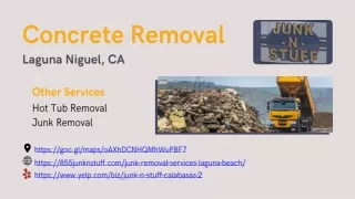 Concrete Removal Services Laguna Niguel, CA