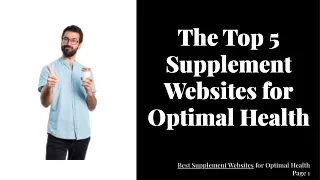 The Top 5 Supplement Websites for Optimal Health