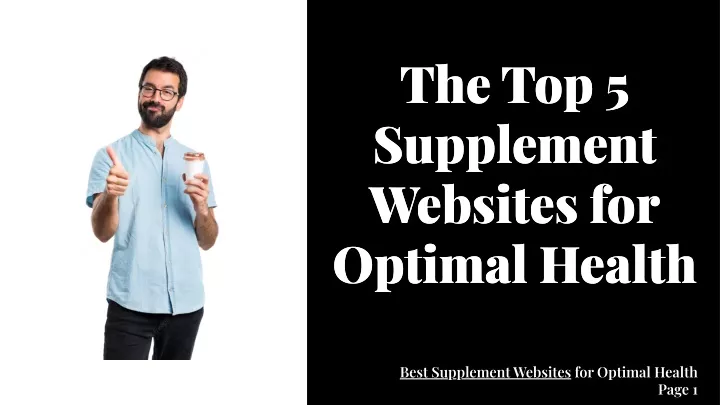 the top 5 supplement websites for optimal health