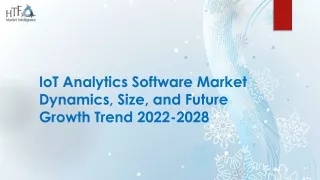 iot analytics software market dynamics size and future growth trend 2022 2028