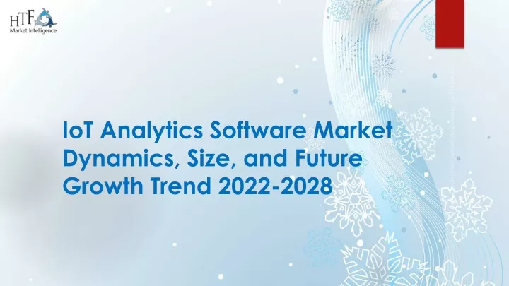 iot analytics software market dynamics size and future growth trend 2022 2028