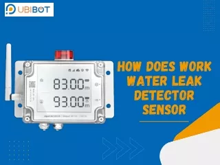 how does work water leak detector sensor