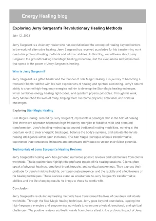 energy healing blog