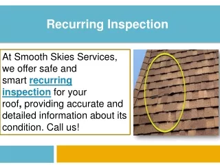 Recurring Inspection
