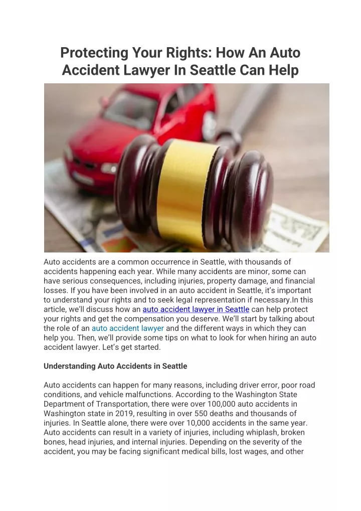 protecting your rights how an auto accident