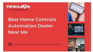 Best Home Control4 Automation Dealer Near Me