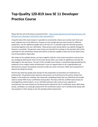top quality 1z0 819 java se 11 developer practice