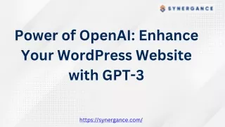 Unlocking the Power of OpenAI: Enhance Your WordPress Website with GPT-3