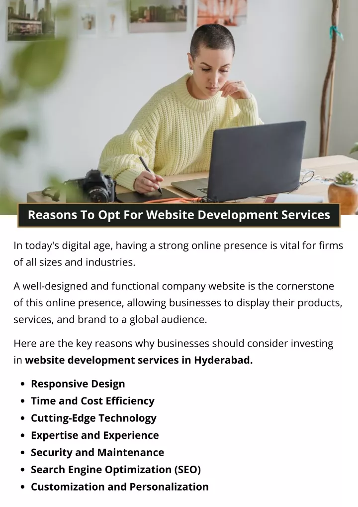 reasons to opt for website development services