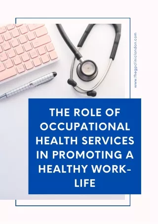 The Role of Occupational Health Services for Promoting a Healthy Work-life