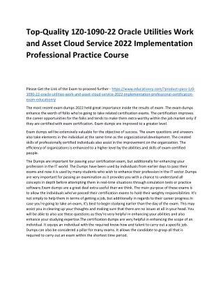 top quality 1z0 1090 22 oracle utilities work