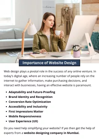 importance of website design