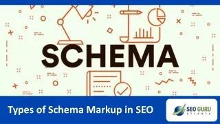 types of schema markup in seo