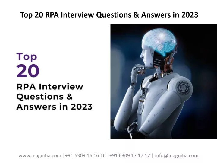 top 20 rpa interview questions answers in 2023