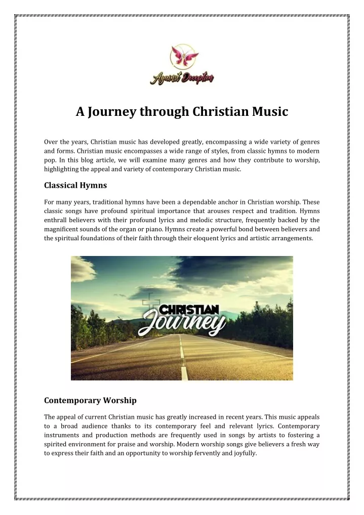 a journey through christian music