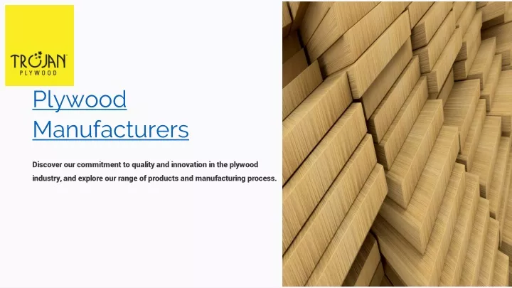 plywood manufacturers