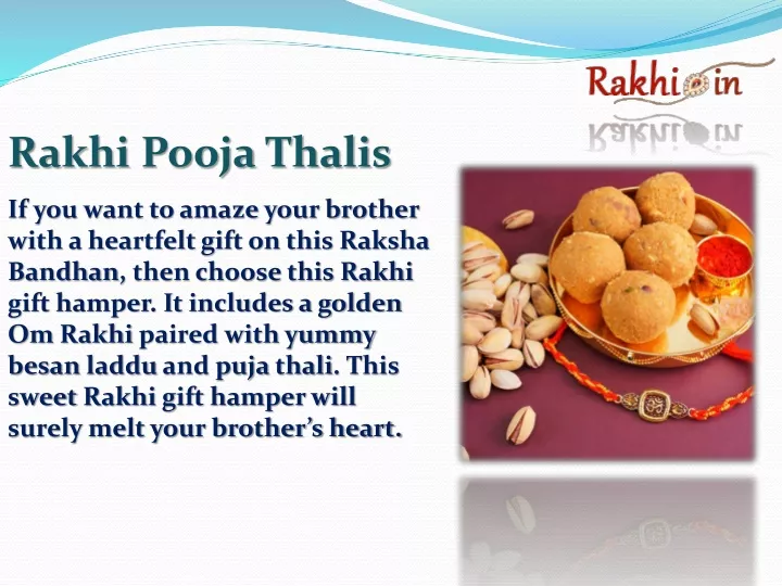 rakhi pooja thalis