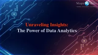 unraveling insights the power of data analytics
