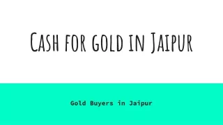 cash for gold in jaipur