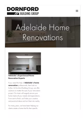 Adelaide Home Renovations
