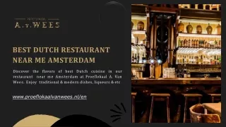 Best Dutch Restaurant Near Me Amsterdam