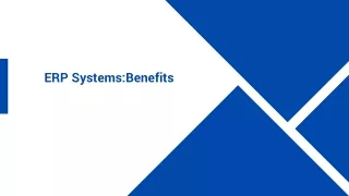 erp systems benefits