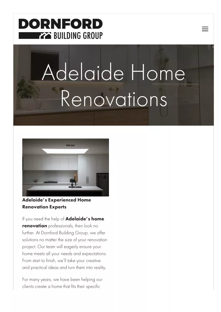 adelaide home renovation