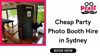 Cheap Party Photo Booth Hire in Sydney